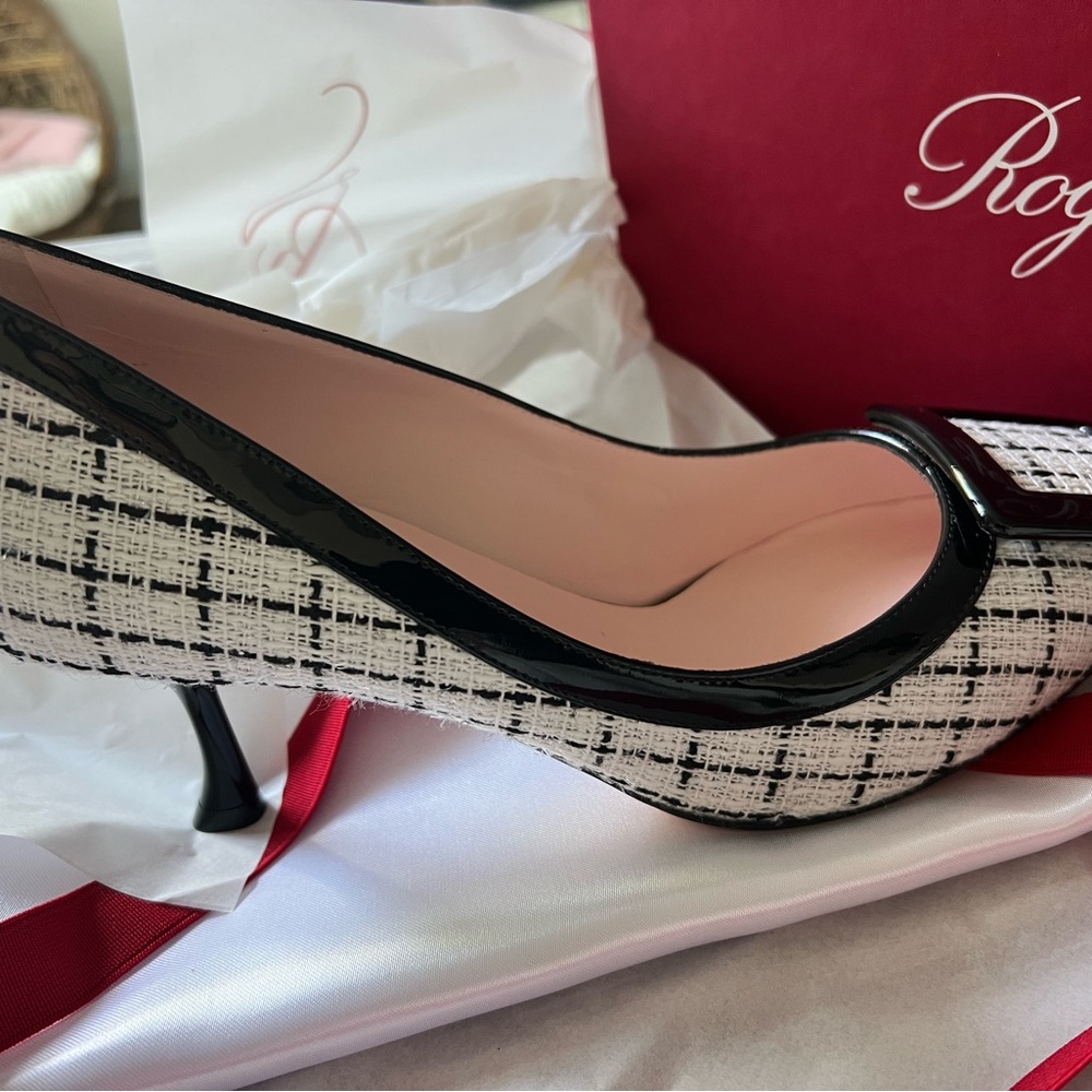 Elegant Black and White Women's Heels